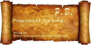Pospischil Darinka névjegykártya